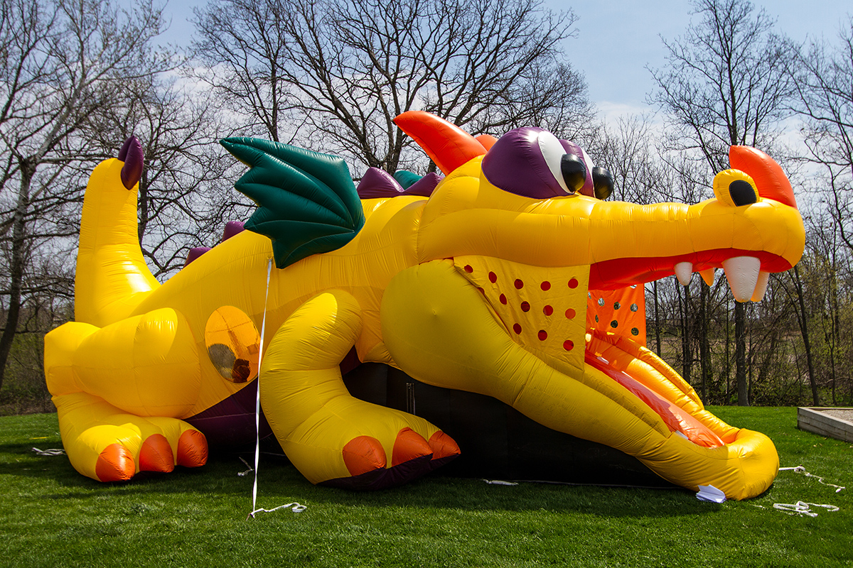 inflatable yard dragon