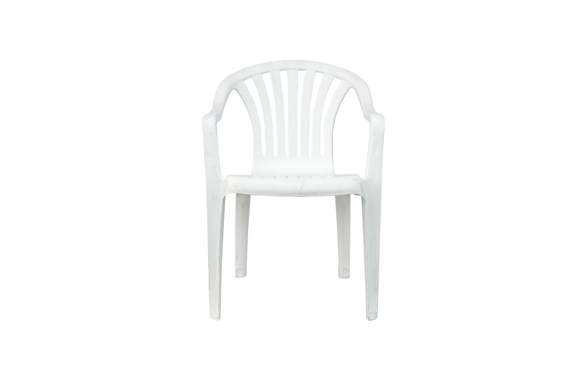White Stacking Patio Chair Air Bounce, White Resin Patio Chairs Stackable