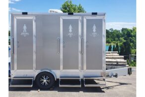 Triple Unit Restroom Trailer