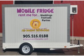 #2 - Large Mobile Fridge Trailer 6'x12'