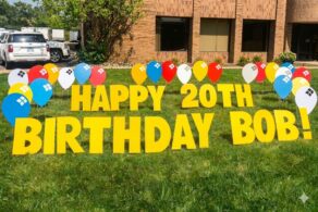 Balloon Lawn Sign