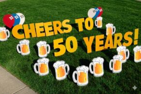 Cheers Lawn Sign