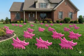 Flying Pig Lawn Ornament